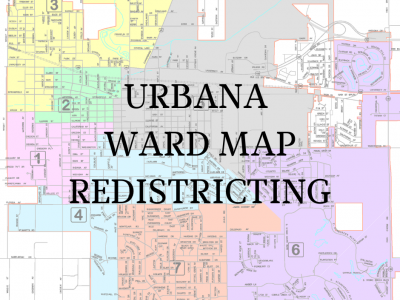 Urbana Ward Map Redistricting Graphic