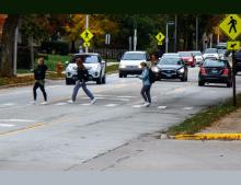Students crossing